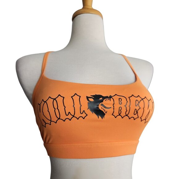 Kill Crew Orange Classic Sports Bra Womens Size S Porrada Series Activewear - Picture 2 of 7